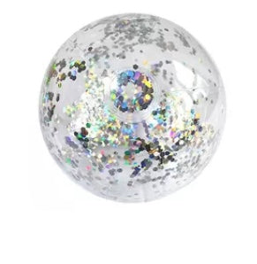 Glitter Beach Balls Pink Silver Blue Multi Colored