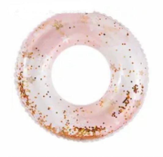 Glitter Swim Ring - pink or blue