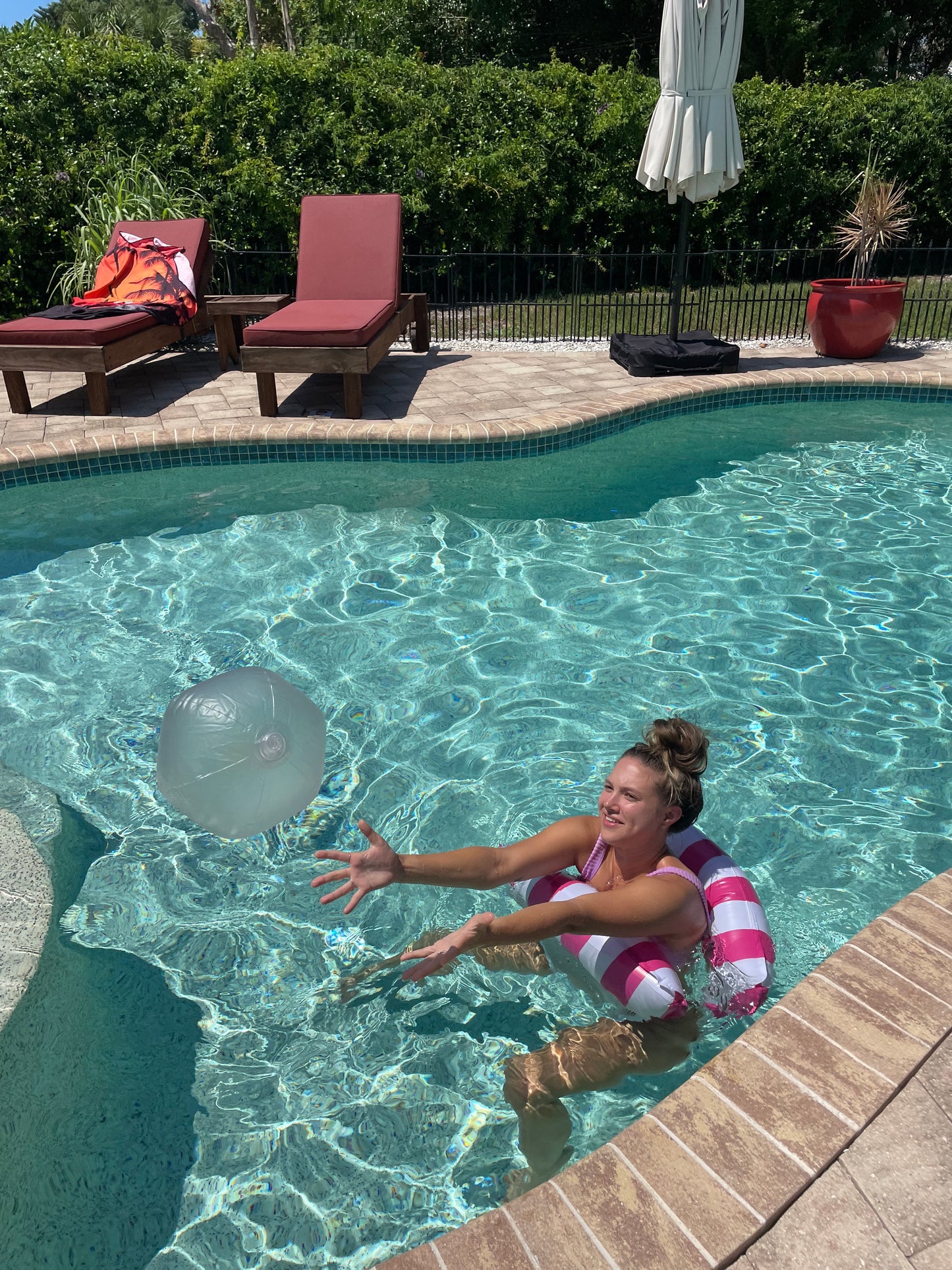 Inflatable light up beach ball