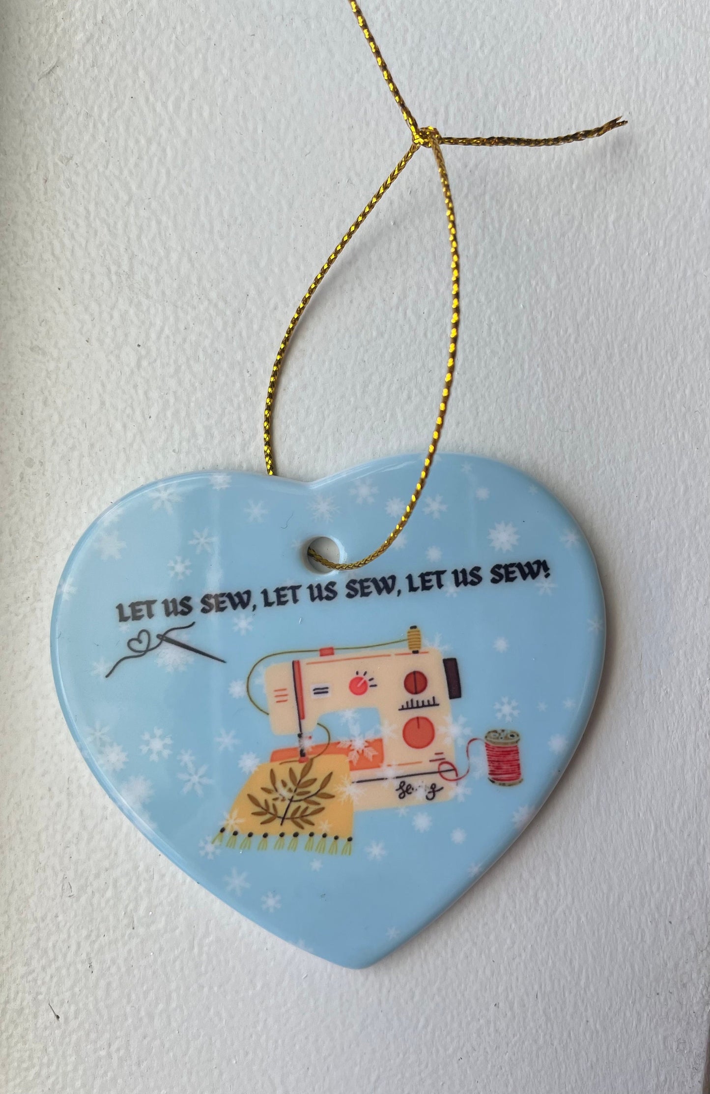 Sewing Ornament Home Decor Quilter Gift for Sewer Unique present for Her Mothers Day Gift for Crafter Easter Decoration Funny Sewing Gift