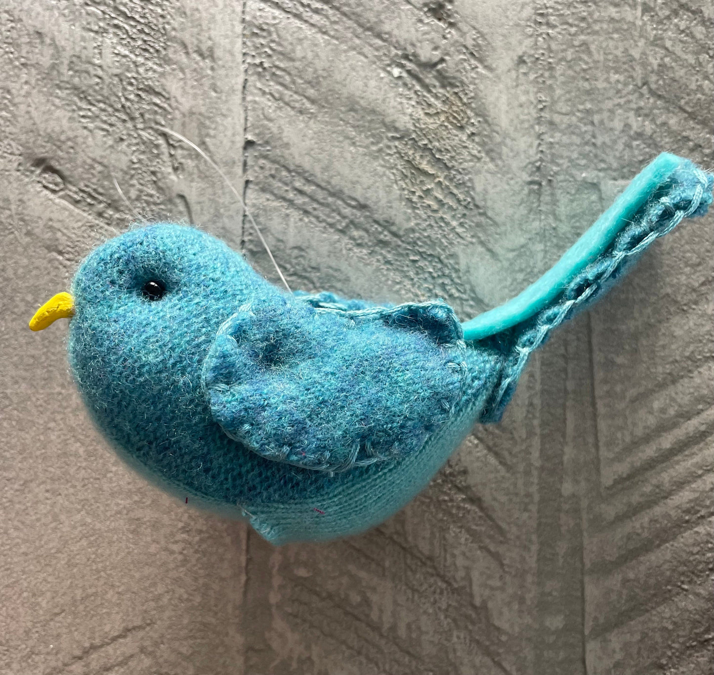 Fabric Bird Ornament Buckeye Bird Decoration Plush Cardinal Bird Hanging Bird Lover Gift Blue Bird Black Bird Watcher Bird Home Decor